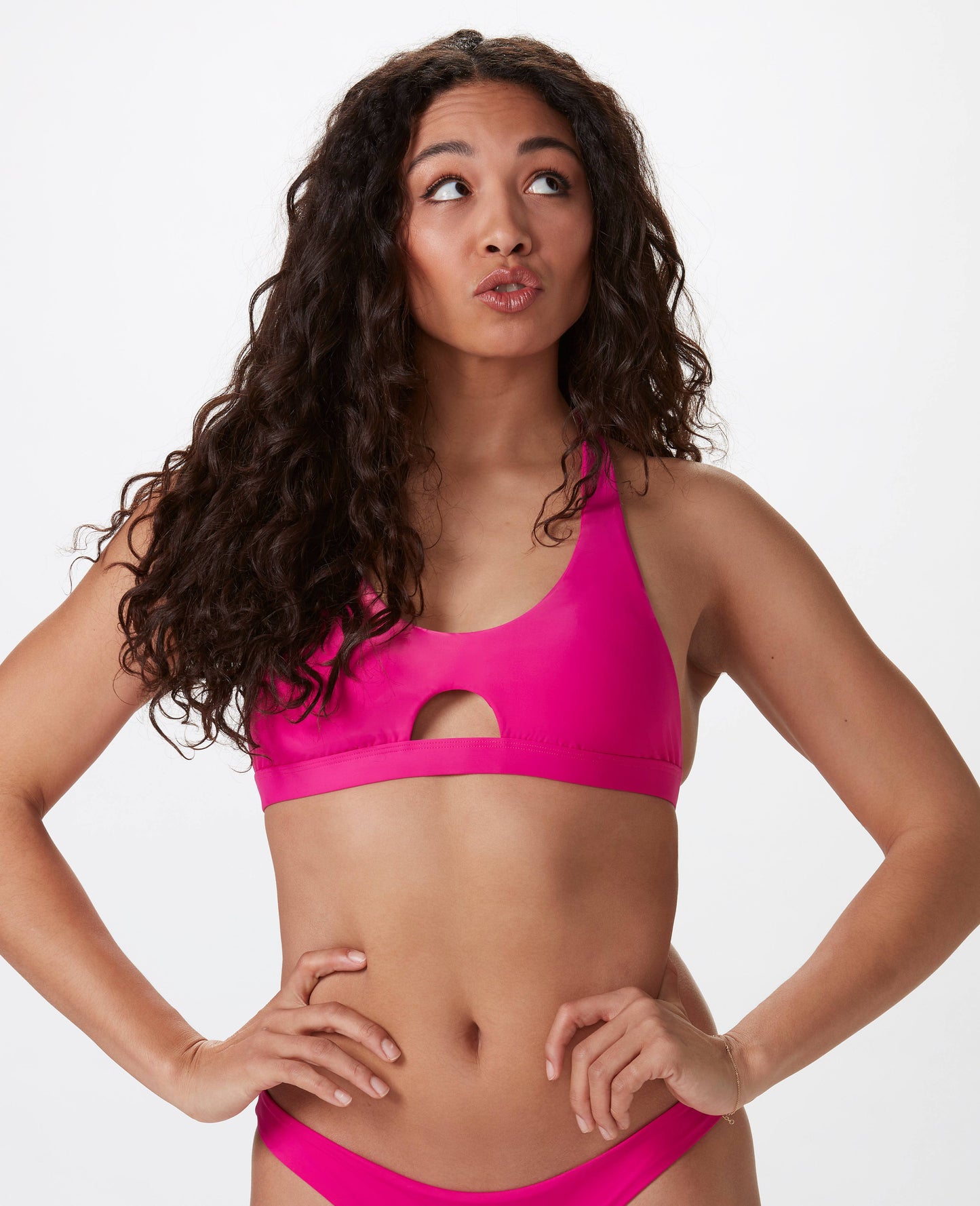 Alex Hybrid Top - Hot Pink