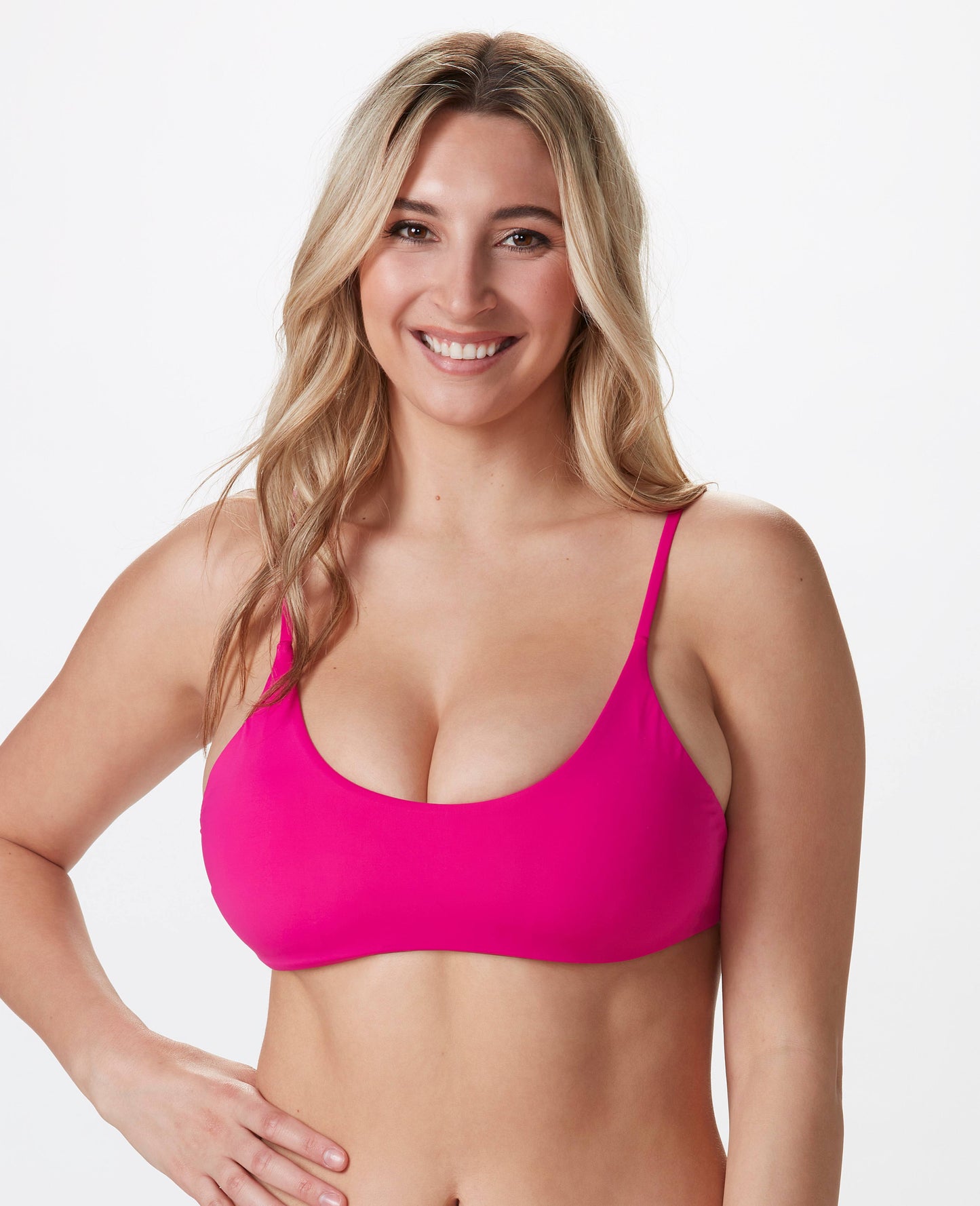 Lola Hybrid Top - Hot Pink