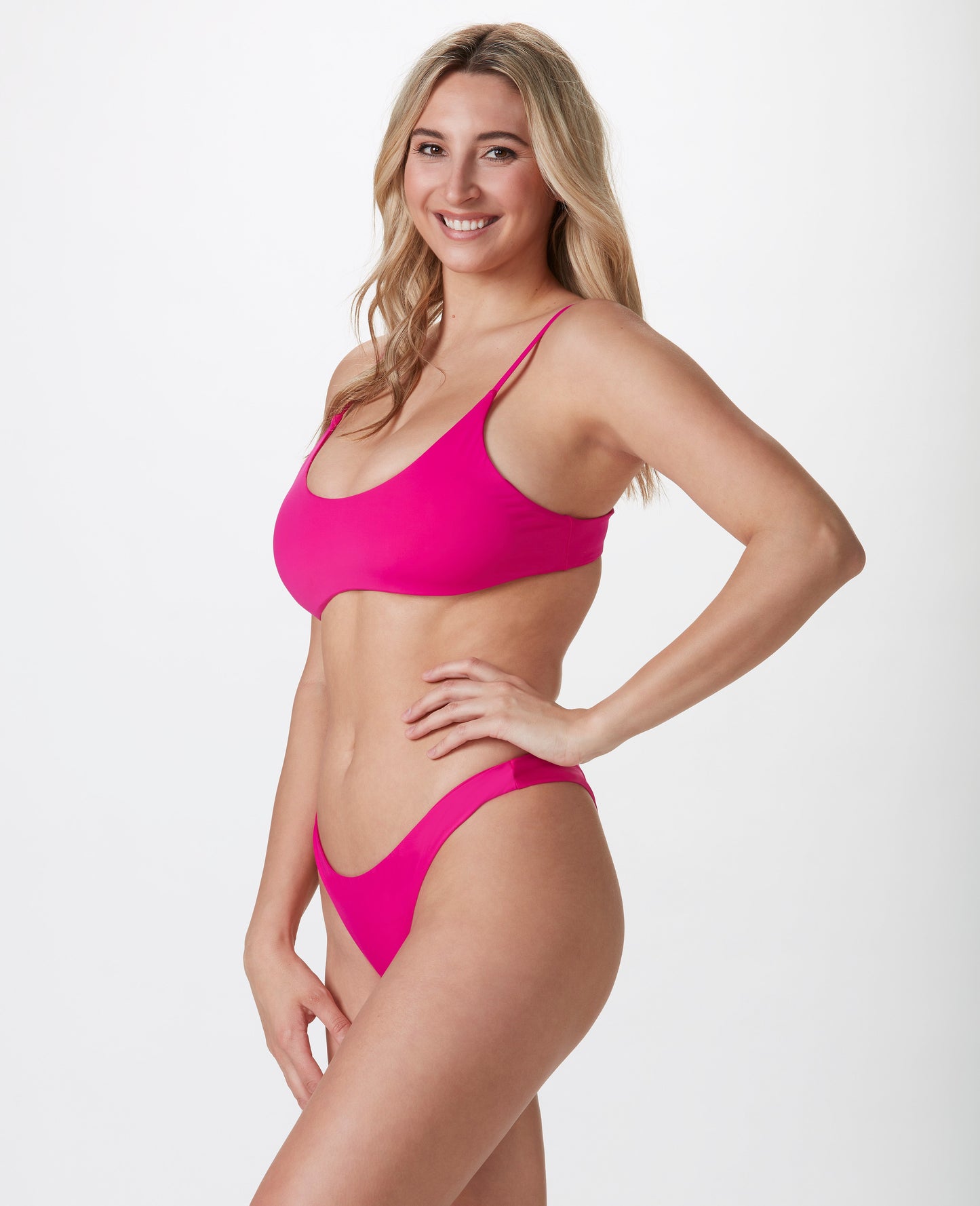 Lola Hybrid Top - Hot Pink