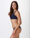 Chance Hybrid Top - Navy Ribbed